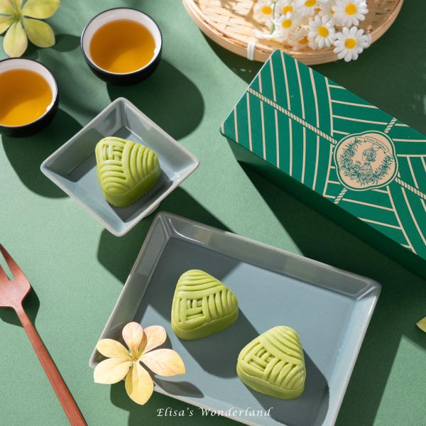 【翠玉粽影】端午限定桃山月餅禮盒 