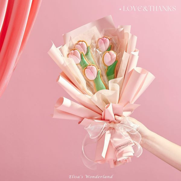 【LOVE&THANKS】浪漫限定糖霜餅乾花束 