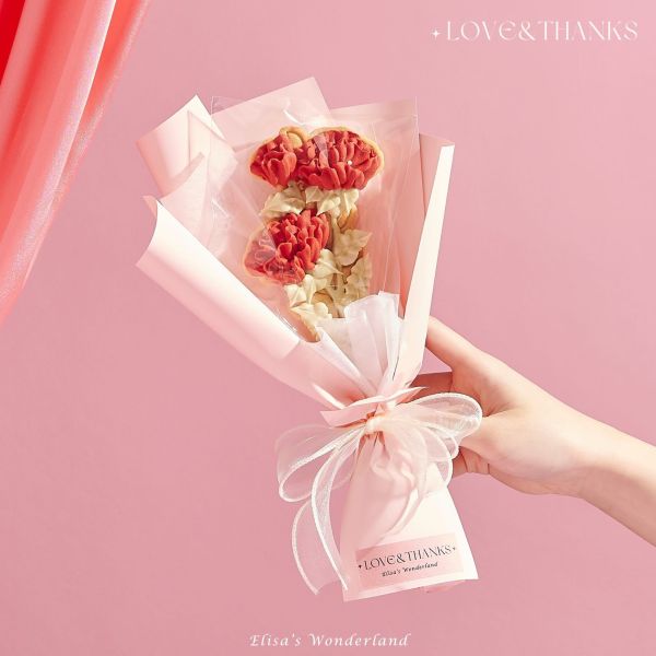 【LOVE&THANKS】浪漫限定糖霜餅乾花束 