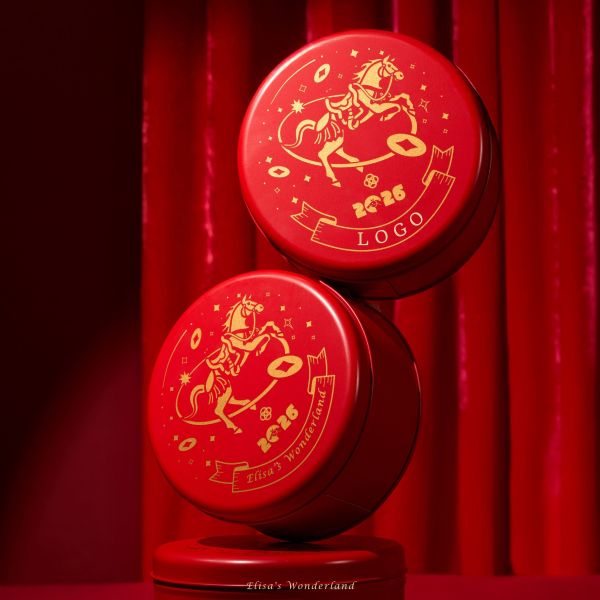 【駿馬團圓】馬年限定新年餅乾圓禮盒(鐵盒封面可印製企業LOGO) 