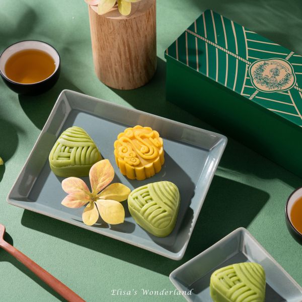 【翠玉粽影】端午限定桃山月餅禮盒 