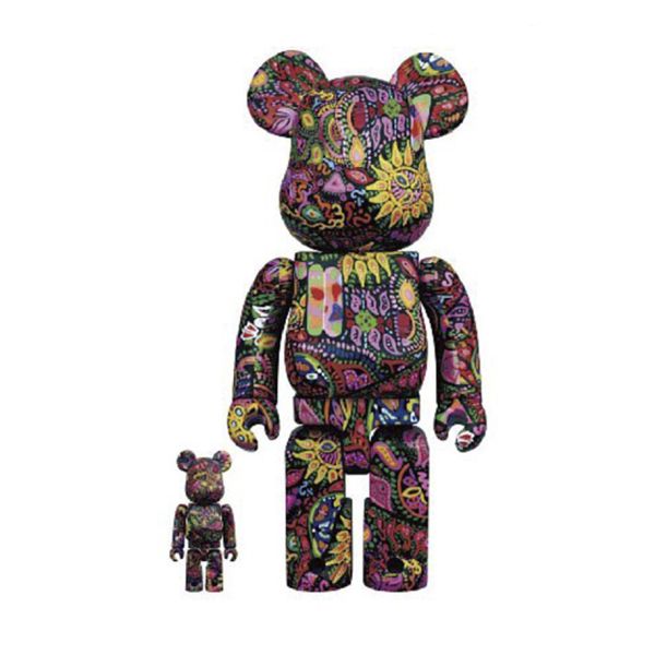 BE@RBRICK Paisley 迷幻佩斯利花紋(腰果花) 400％+100％ 【庫柏力克熊xBE@RBRIC】,庫柏力克熊公仔收藏