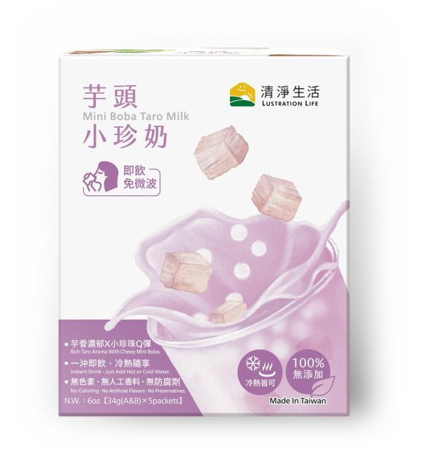 清淨生活/芋頭小珍奶/185g 清淨生活,芋頭,小珍奶