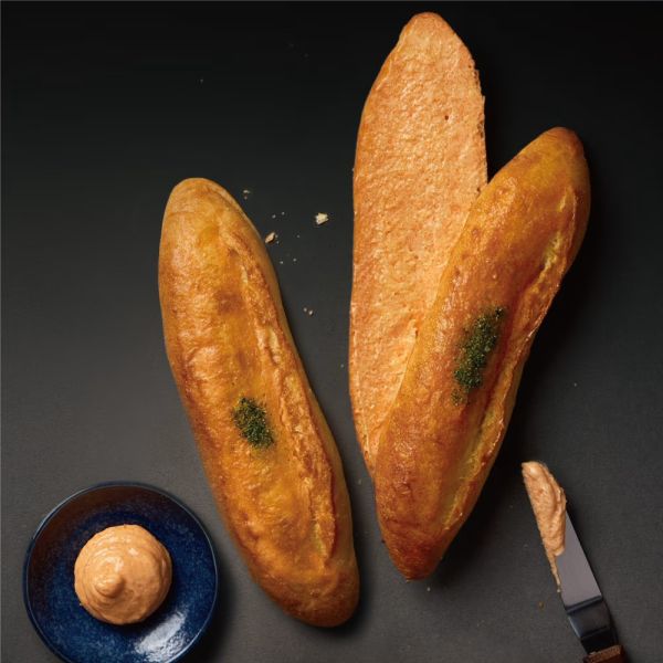 【冷凍】樂田/真明太子軟法/103.5g*1入 樂田麵包屋,台北捷運,麵包,明太子,軟法