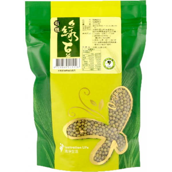 清淨生活/有機綠豆/400g 綠豆,有機,中國