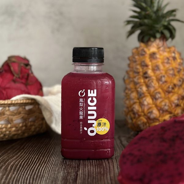 (冷藏)OJUICE/冷壓鮮榨鳳梨火龍果汁/300ml Ojuice,火龍果,鳳梨,花青素