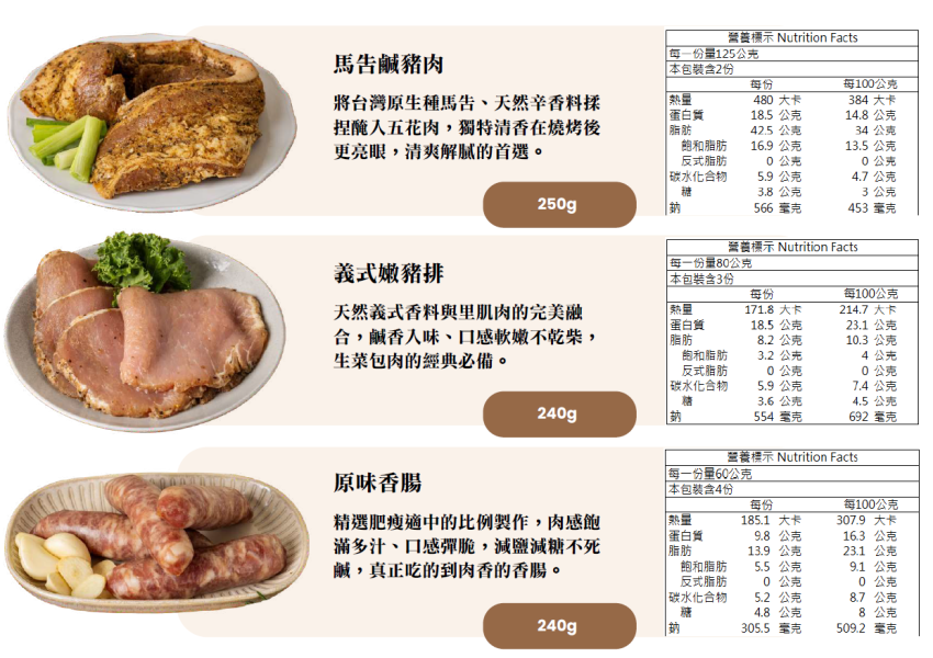【冷凍】(2025中秋提案)香草豬(調理)/焰烤逸品組/5品組 香草豬,調理,中秋,焰烤逸品組