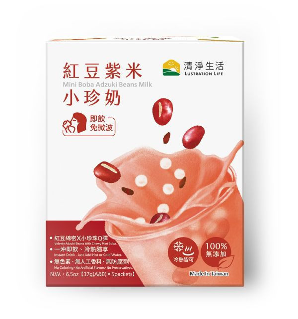 清淨生活/紅豆紫米小珍奶/185g 清淨生活,紅豆,紫米,小珍奶