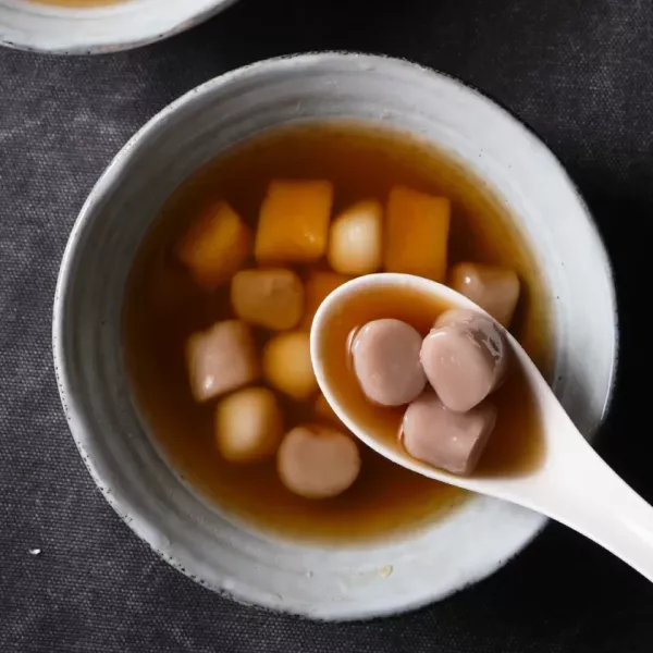 【冷凍】豆舖子/綜合圓(芋圓.地瓜圓)/300g 食物原色,地瓜園,紅地瓜,樹薯,芋圓,檳榔心芋