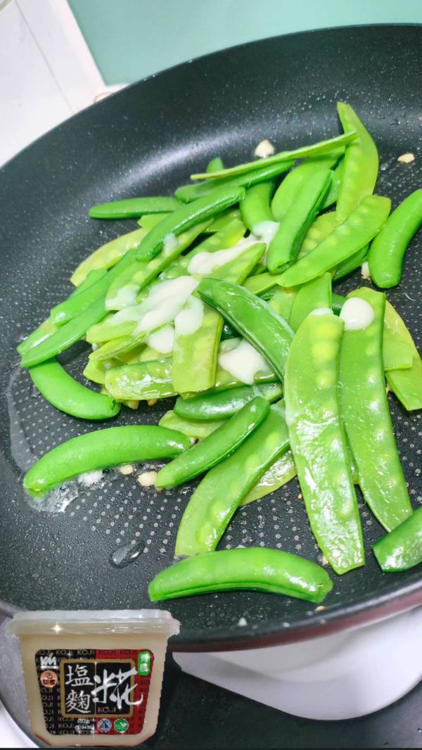 [食譜分享] tzutzu/鹽麴炒豆豆 食譜分享,鹽麴,米花