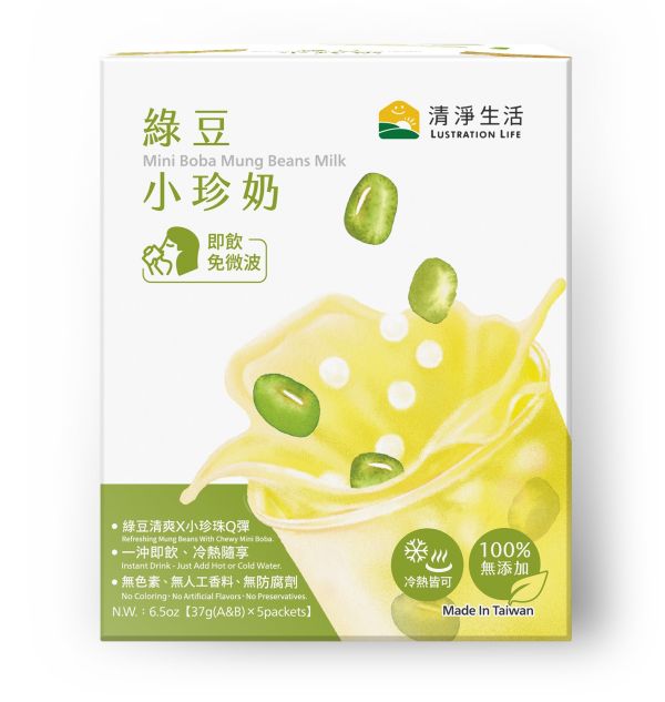 清淨生活/綠豆小珍奶/185g 清淨生活,綠豆,小珍奶