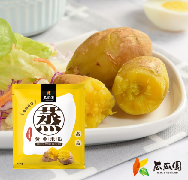 【冷凍】瓜瓜園/蒸黃金地瓜/500g 瓜瓜園,蒸黃金地瓜