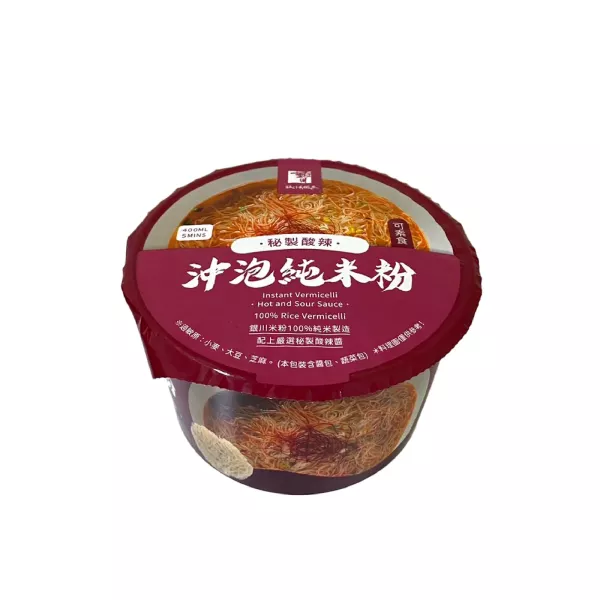 銀川/沖泡純米粉(秘製酸辣)碗裝/74g 銀川,有機,白米,米粉,沖泡純米粉,秘製酸辣