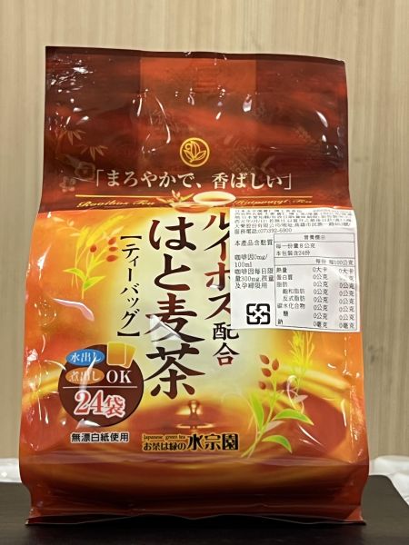 日本水宗園/薏仁博士茶茶包/8g*24入 日本水宗園,薏仁博士茶,無漂白茶包