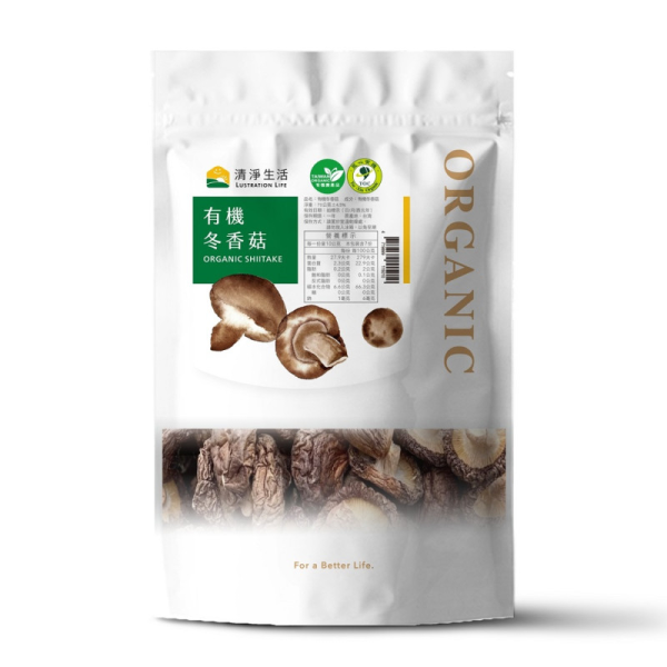 清淨生活/有機冬香菇/70g±5% 冬香菇,有機,台灣