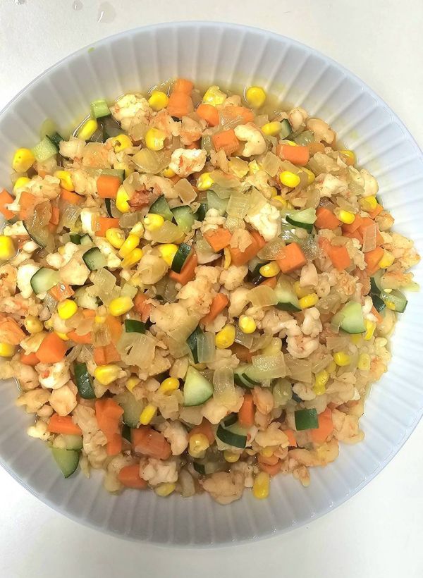 [食譜分享] 淑玲/美生菜包蝦鬆(蝦鬆製作) 食譜分享,蝦仁,玉米粒