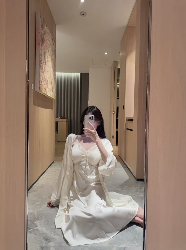 財閥大女主·長版睡袍套裝 