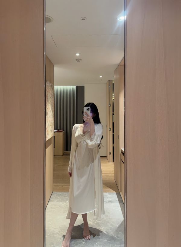 財閥大女主·長版睡袍套裝 