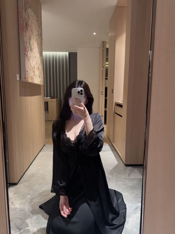 財閥大女主·長版睡袍套裝 