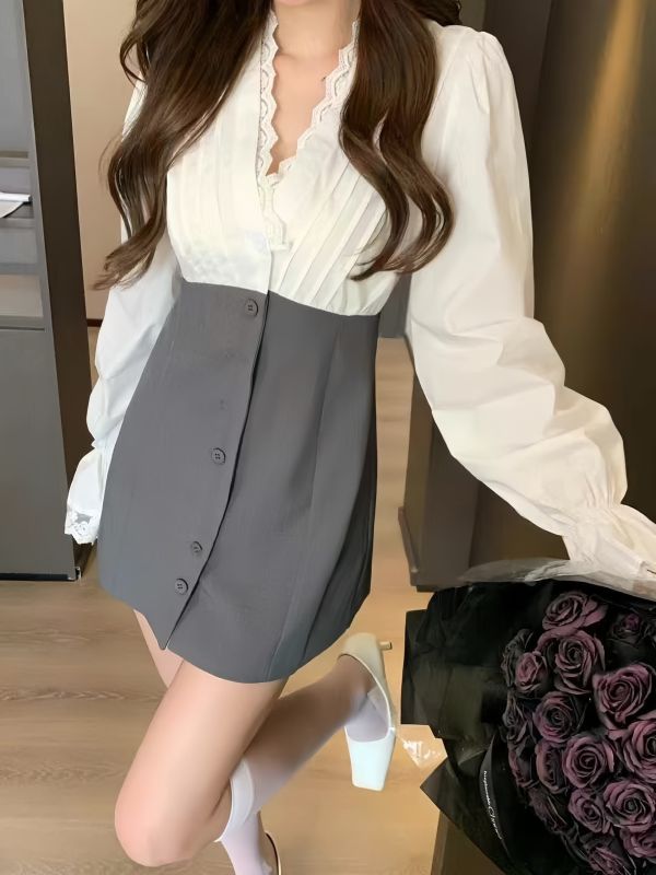 嬌小歐膩·蕾絲洋裝 