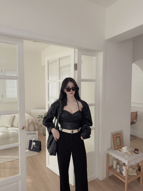 颯氣女王·皮外套套裝 