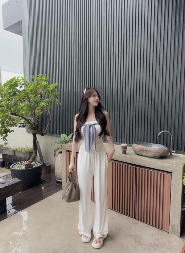 清潭洞歐膩·胸前扭結背心 