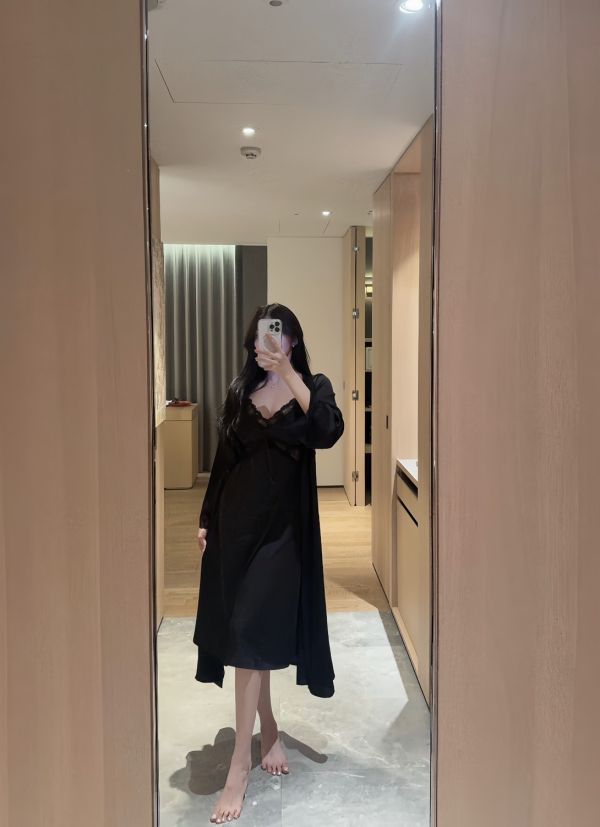 財閥大女主·長版睡袍套裝 