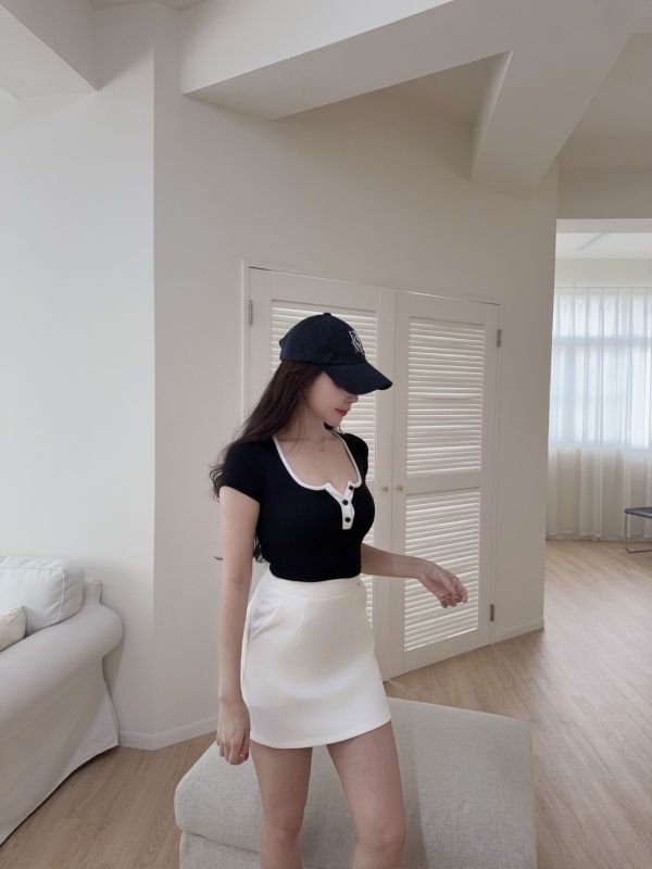 小香風系列·短袖撞色Bra t 