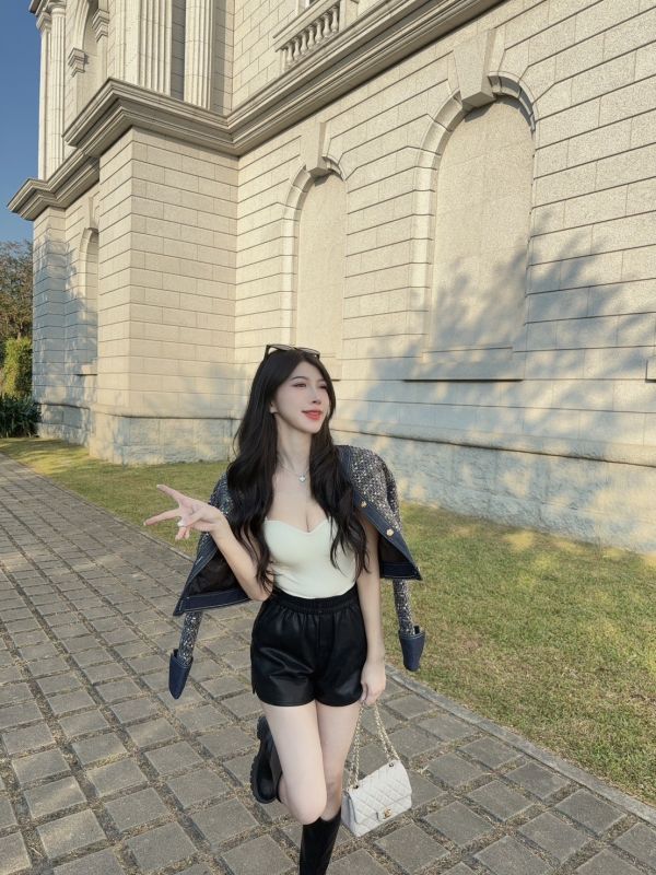 本命小香·拼接編織外套 
