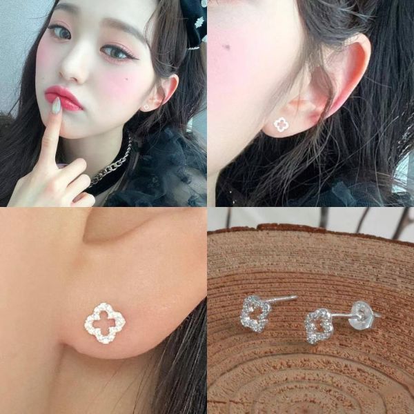 925silver 四葉草小號耳環（張員瑛耳環） 韓國飾品
韓國耳環
耳環
髮飾
手鍊
戒指
純銀飾品
珍珠耳環
三麗鷗代購
飾品店
張員瑛同款耳環
925silver 四葉草貼耳耳環
925silver 淡水珍珠方圈耳環
