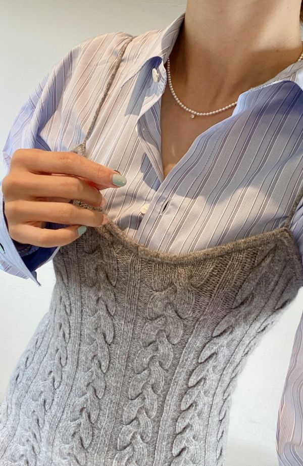 925純銀單鑽珍珠項鏈 