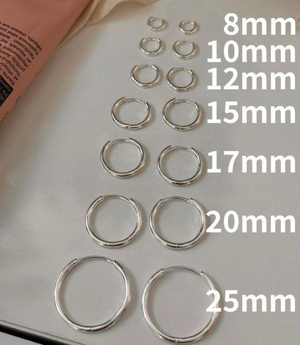 925純銀 純銀圈圈耳環10-25mm 925純銀
純銀圈圈耳環10-25mm