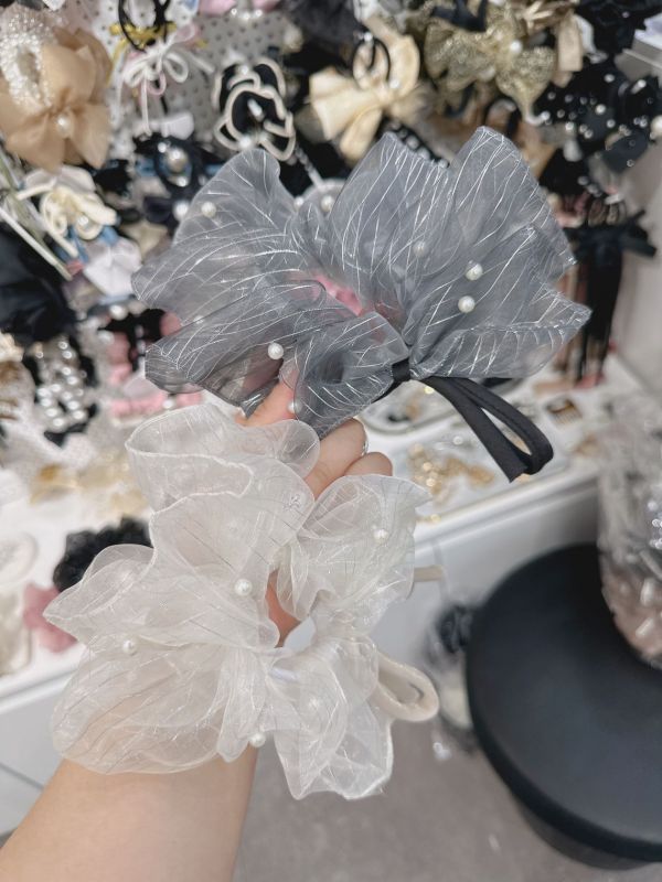 珍珠透紗蝴蝶結大紗圈 韓國飾品
韓國耳環
耳環
髮飾
手鍊
戒指
三麗鷗代購
飾品店
韓國
