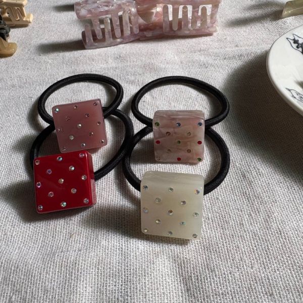 CREATION FRANCE 方塊彩鑽髮圈 CREATION FRANCE 
CREATION FRANCE 方塊彩鑽髮圈