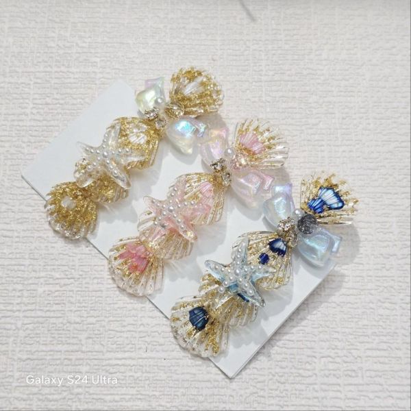 海洋透明系海星貝殼髮夾 海洋透明系海星貝殼髮
耳環
髮飾
手鍊
戒指
純銀飾品
珍珠耳環
三麗鷗代購
飾品店