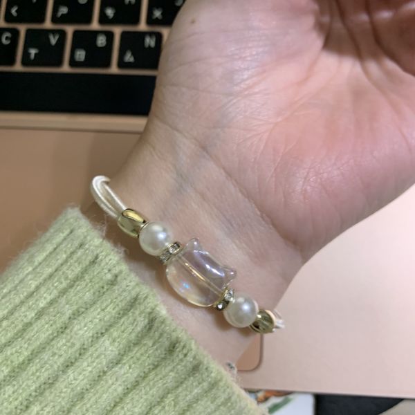 貓咪珍珠雙圈髮圈 圈髮圈
貓咪珍珠雙圈髮圈