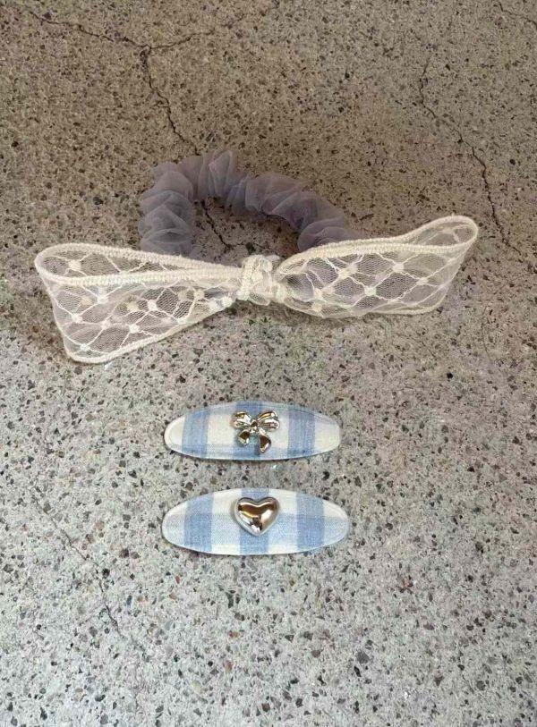 蕾絲蝴蝶結紗髮圈 韓國飾品
韓國耳環
耳環
髮飾
手鍊
戒指
三麗鷗代購
飾品店
韓國
格子髮飾
蕾絲蝴蝶結紗髮圈