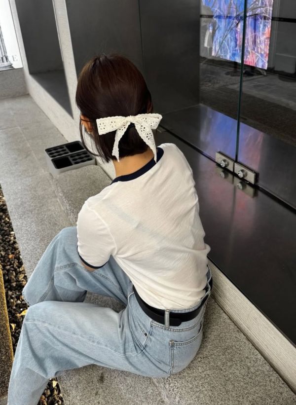 優雅蕾絲簍空蝴蝶結髮圈 韓國飾品
韓國耳環
耳環
髮飾
手鍊
戒指
純銀飾品
珍珠
三麗鷗代購
飾品店
優雅蕾絲簍空蝴蝶結髮圈
