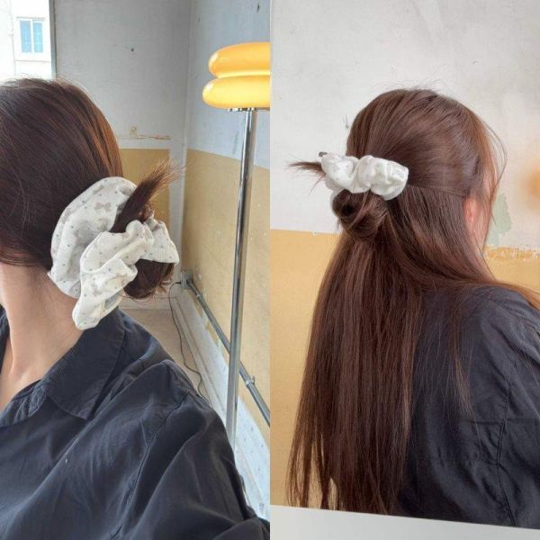 蝴蝶結小愛心吊牌腸圈 蝴蝶結小愛心吊牌腸圈