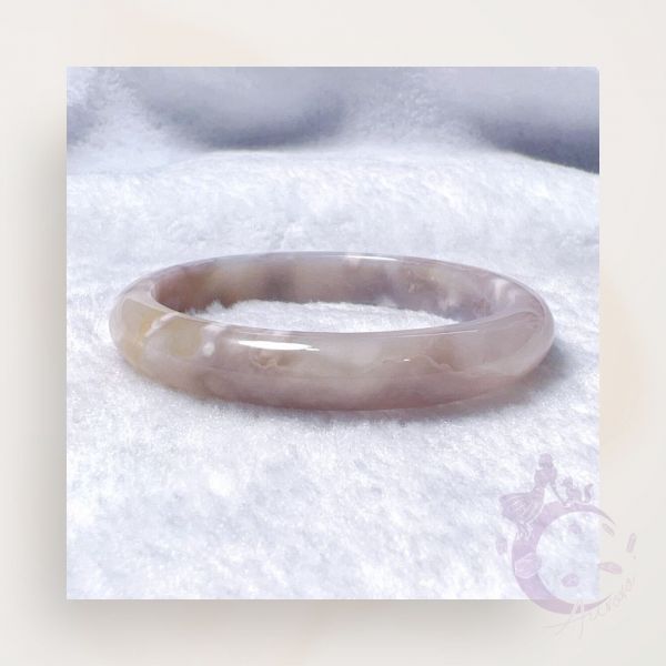 【歐洛菈】貴妃鐲-香紫56.4mm 水晶,礦石,晶礦,水晶手鐲,手鐲,水晶手串,手串,脈輪,磁場,療癒,淨化,紫水晶,粉晶,櫻花瑪瑙,草莓晶