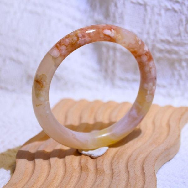 友愛與希望│櫻花瑪瑙手鐲│圓骨套鐲-56.4mm 水晶手鐲,手鐲,玉手鐲,水晶手鐲如何保養,紫水晶手鐲,粉晶手鐲,櫻花瑪瑙鐲,雕刻鐲,佘太翠,藍磷灰,黑曜石,手鐲款式,手鐲尺寸,手鐲鐲型,天然水晶手鐲,水晶手鐲功效