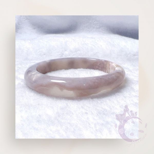 【歐洛菈】貴妃鐲-香紫56.4mm 水晶,礦石,晶礦,水晶手鐲,手鐲,水晶手串,手串,脈輪,磁場,療癒,淨化,紫水晶,粉晶,櫻花瑪瑙,草莓晶