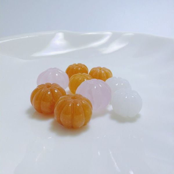 【歐洛菈】手做DIY南瓜珠-粉嫩組 水晶,礦石,晶礦,水晶手鐲,手鐲,水晶手串,手串,脈輪,磁場,療癒,淨化,紫水晶,粉晶,櫻花瑪瑙,草莓晶