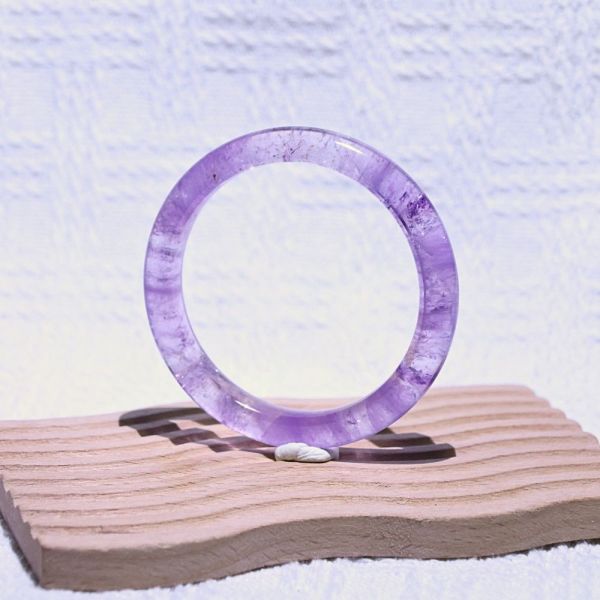 智慧之石│紫水晶│手鐲-52.5mm 紫水晶手鐲,紫水晶手環,天然紫水晶,水晶手鐲,能量手鐲,智慧之石,療癒水晶,靜心飾品,原礦水晶,歐洛菈,水晶能量