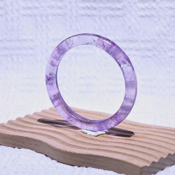 智慧之石│紫水晶│手鐲-52.7mm 紫水晶手鐲,紫水晶手環,天然紫水晶,水晶手鐲,能量手鐲,智慧之石,療癒水晶,靜心飾品,原礦水晶,歐洛菈,水晶能量
