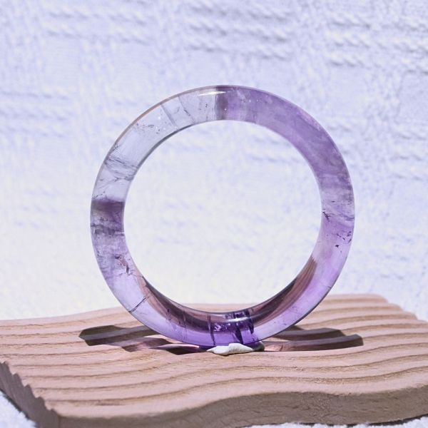 智慧之石│紫水晶│圓骨鐲-53.3mm 紫水晶手鐲,紫水晶手環,天然紫水晶,水晶手鐲,能量手鐲,智慧之石,療癒水晶,靜心飾品,原礦水晶,歐洛菈,水晶能量