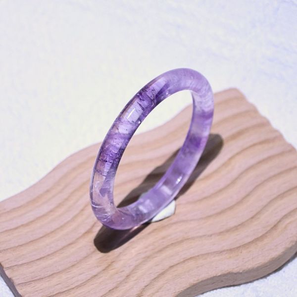智慧之石│紫水晶│手鐲-52.7mm 紫水晶手鐲,紫水晶手環,天然紫水晶,水晶手鐲,能量手鐲,智慧之石,療癒水晶,靜心飾品,原礦水晶,歐洛菈,水晶能量