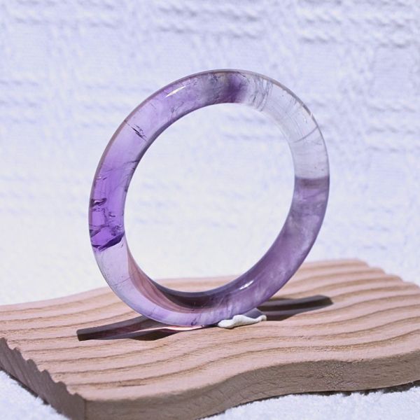 智慧之石│紫水晶│圓骨鐲-53.3mm 紫水晶手鐲,紫水晶手環,天然紫水晶,水晶手鐲,能量手鐲,智慧之石,療癒水晶,靜心飾品,原礦水晶,歐洛菈,水晶能量