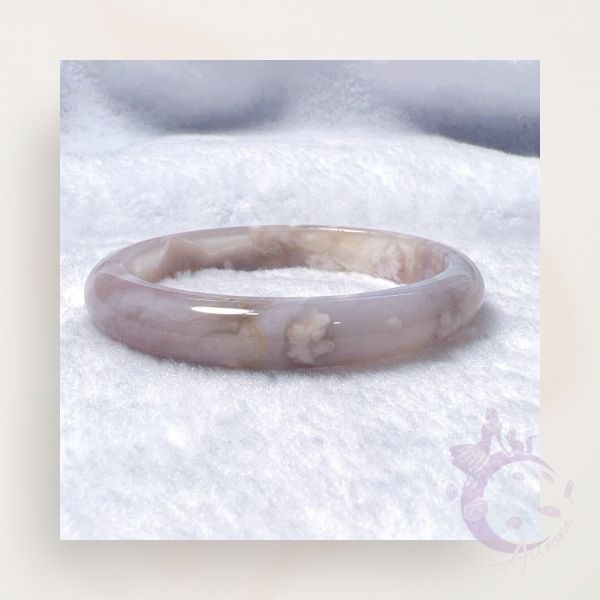 【歐洛菈】貴妃鐲-香紫56.4mm 水晶,礦石,晶礦,水晶手鐲,手鐲,水晶手串,手串,脈輪,磁場,療癒,淨化,紫水晶,粉晶,櫻花瑪瑙,草莓晶