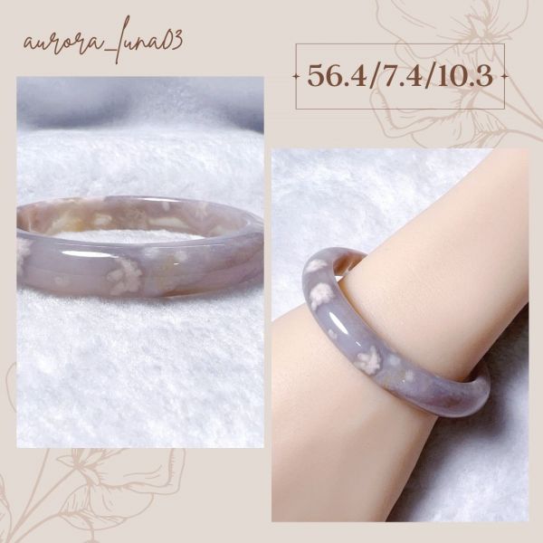 【歐洛菈】貴妃鐲-香紫56.4mm 水晶,礦石,晶礦,水晶手鐲,手鐲,水晶手串,手串,脈輪,磁場,療癒,淨化,紫水晶,粉晶,櫻花瑪瑙,草莓晶